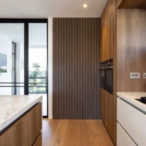 java black slat wall